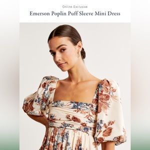 Emerson Poplin Puff Sleeve Mini Dress